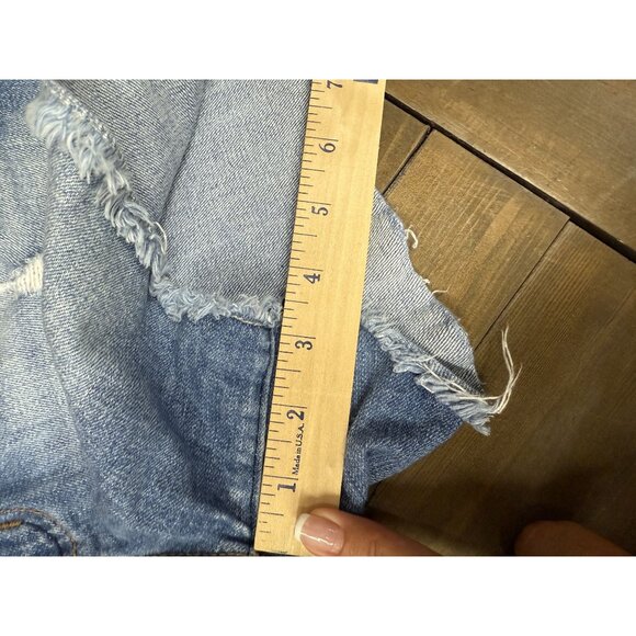 KanCan Womens Distressed High-Waisted Denim Shorts Size 28 - Picture 6 of 6